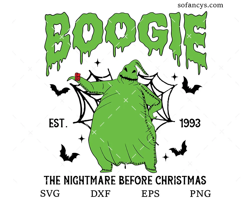 Boogie Nightmare Before Christmas SVG