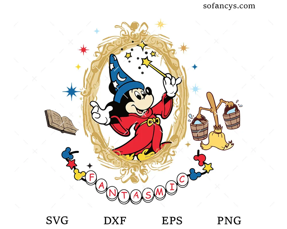 Mickey Mouse Wizard SVG
