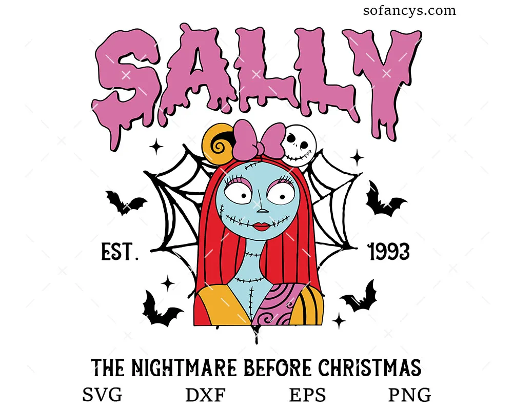 Sally Nightmare Before Christmas SVG