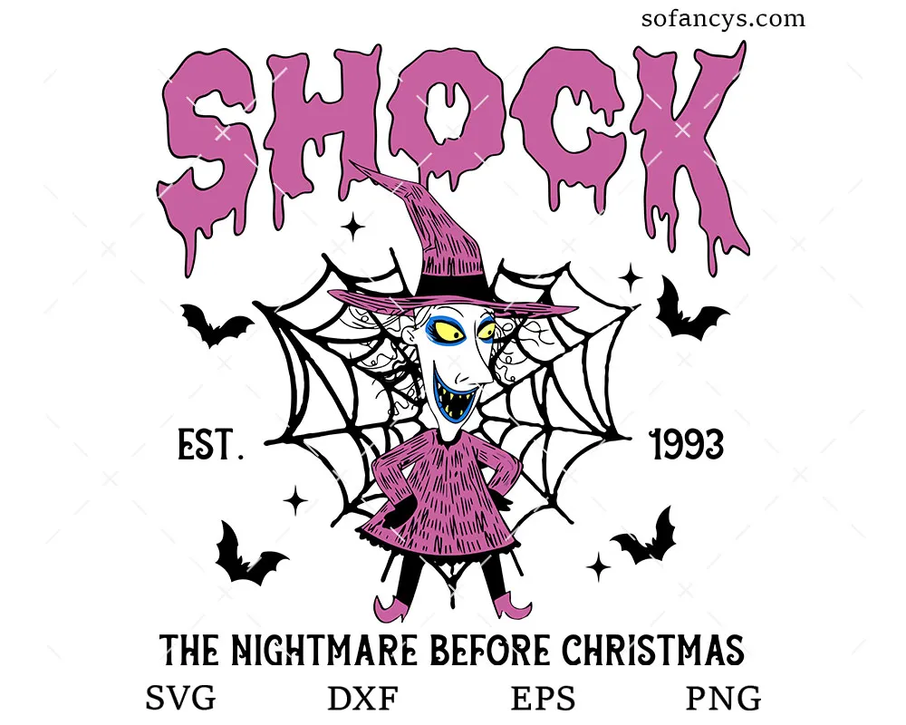 Shock Nightmare Before Christmas SVG