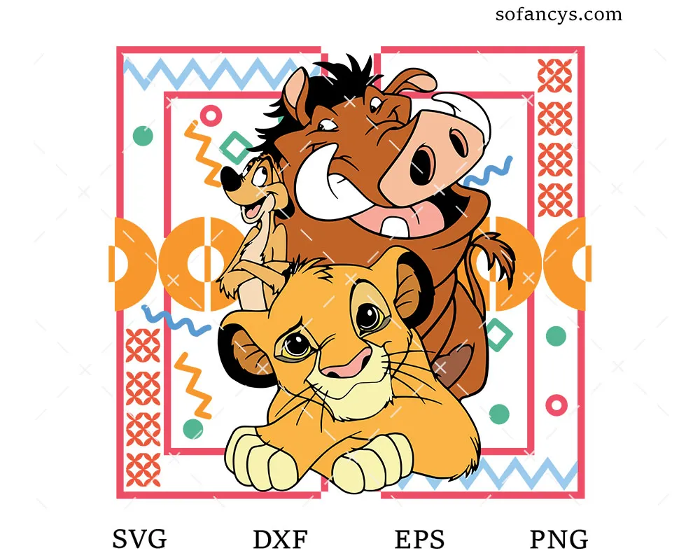 Simba and Friends SVG