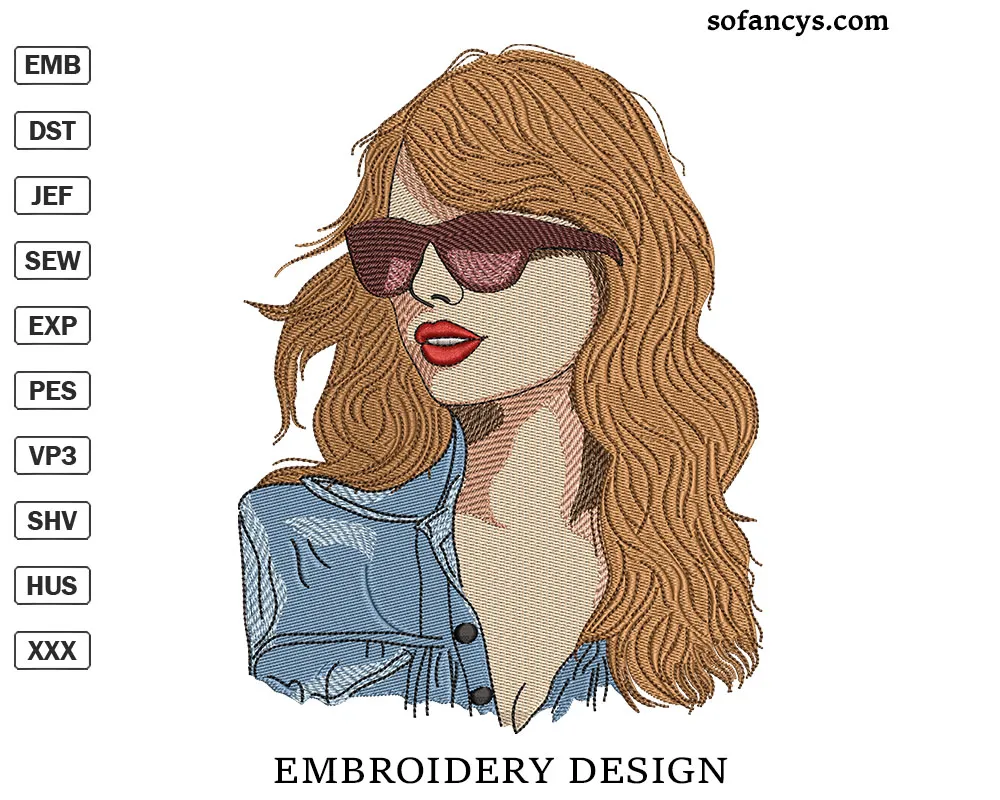 Taylor Swift Inspired Embroidery Design