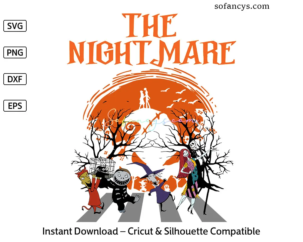 The Nightmare Before Christmas Halloween SVG DXF EPS PNG