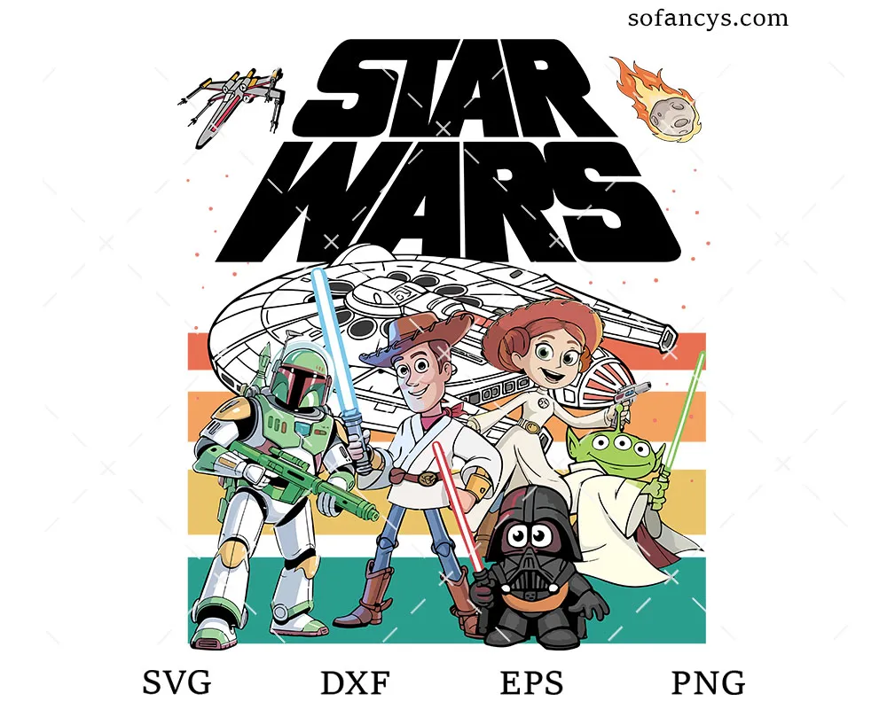 Toy Characters Star Wars SVG