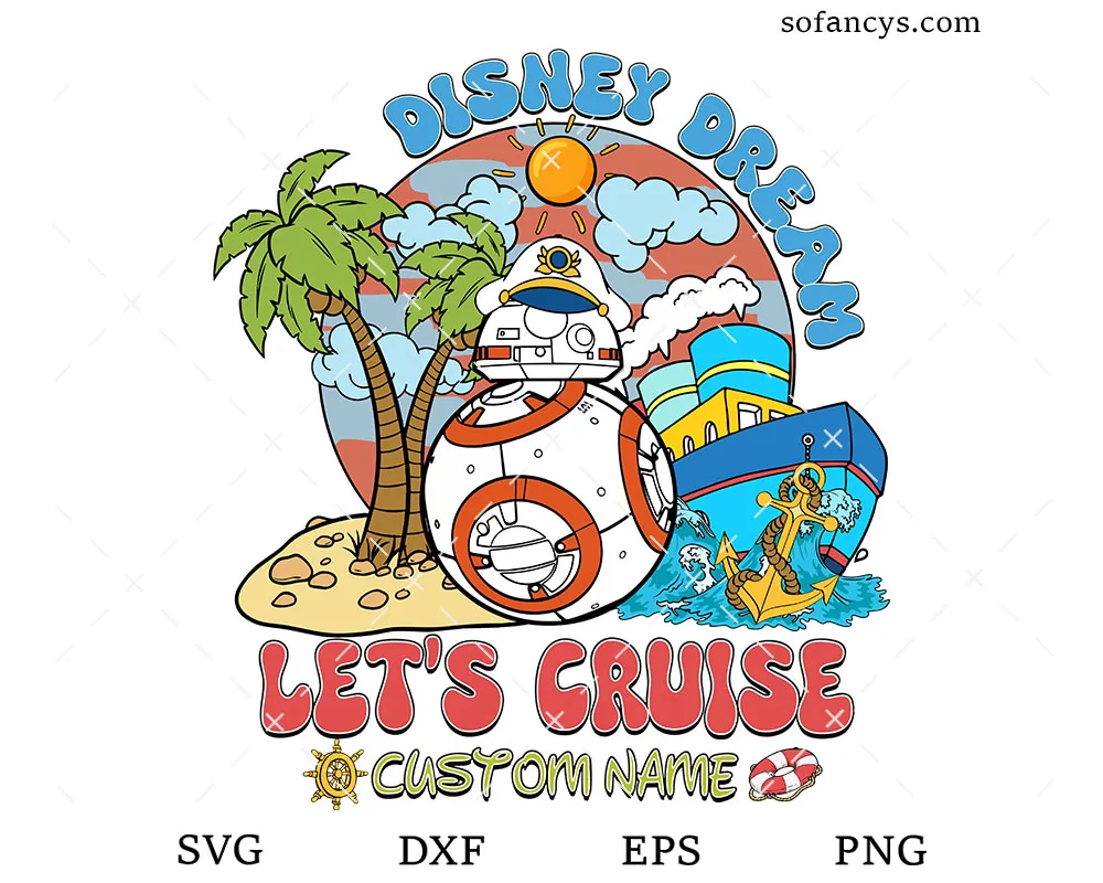 BB-8 Disney Dream Cruise SVG