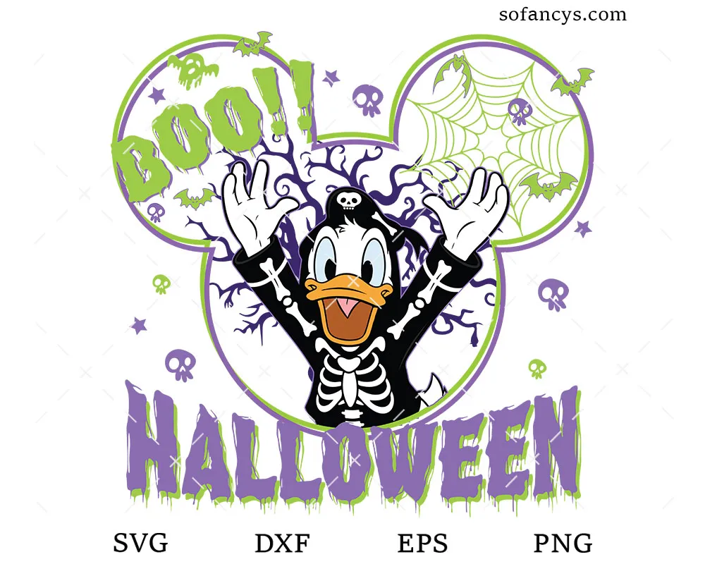 Boo Donald Halloween SVG
