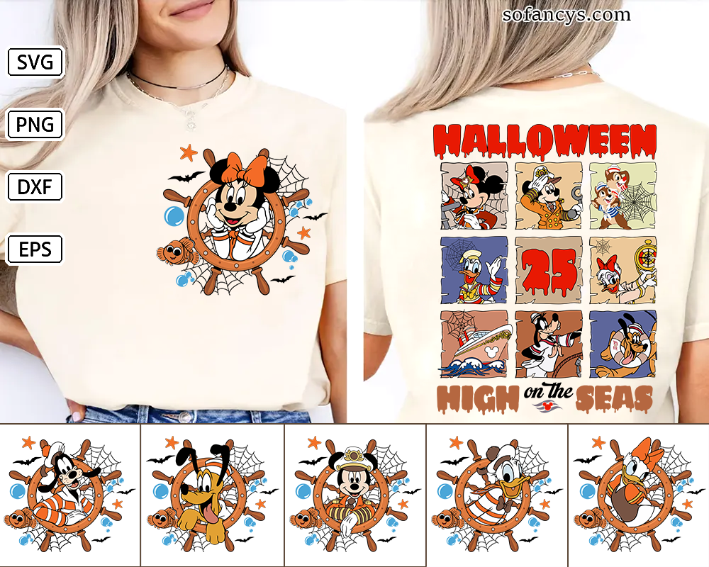 Disney Halloween Cruise SVG Bundle
