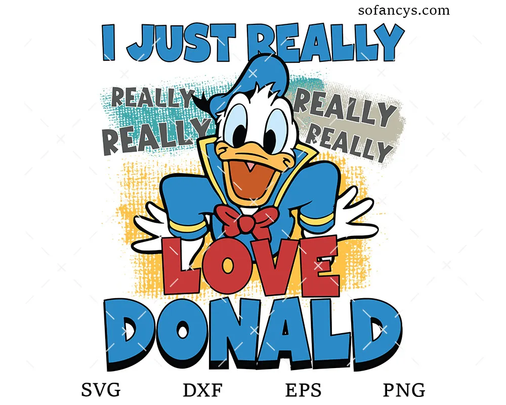 Donald Duck Lover SVG