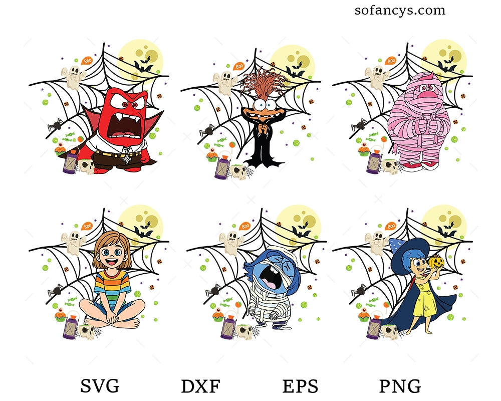 Inside Out Halloween SVG Bundle