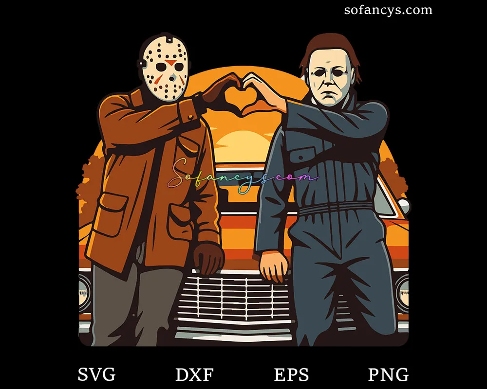 Jason and Michael Halloween SVG