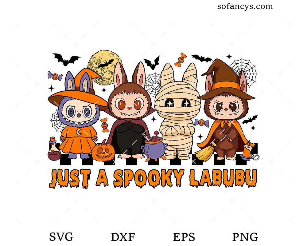 Just a Spooky Labubu SVG