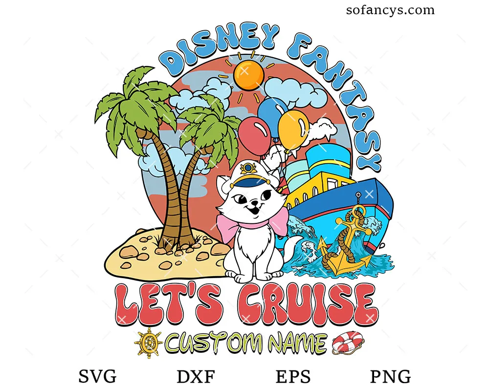 Marie Disney Fantasy Cruise SVG