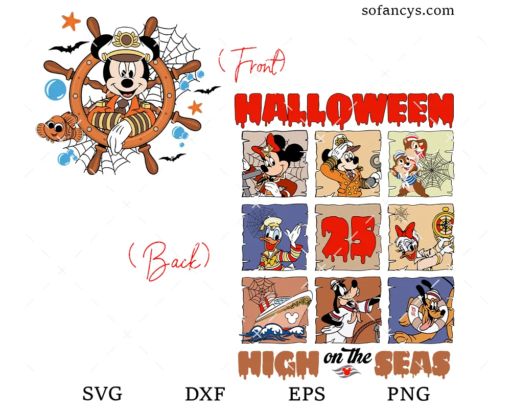 Mickey Halloween Cruise SVG
