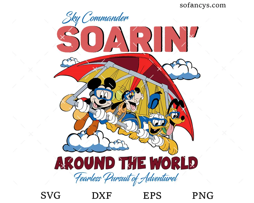 Mickey Soarin’ Around the World SVG