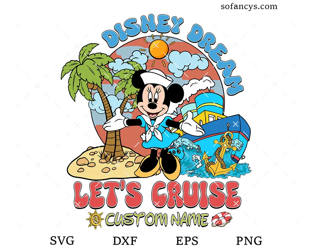 Minnie Disney Dream Cruise SVG