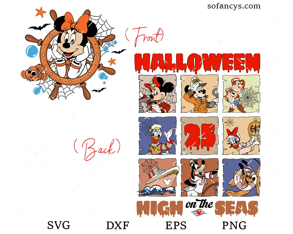 Minnie Halloween Cruise SVG