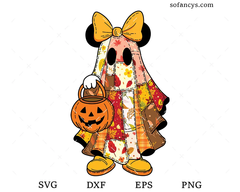 Minnie Autumn Ghost SVG