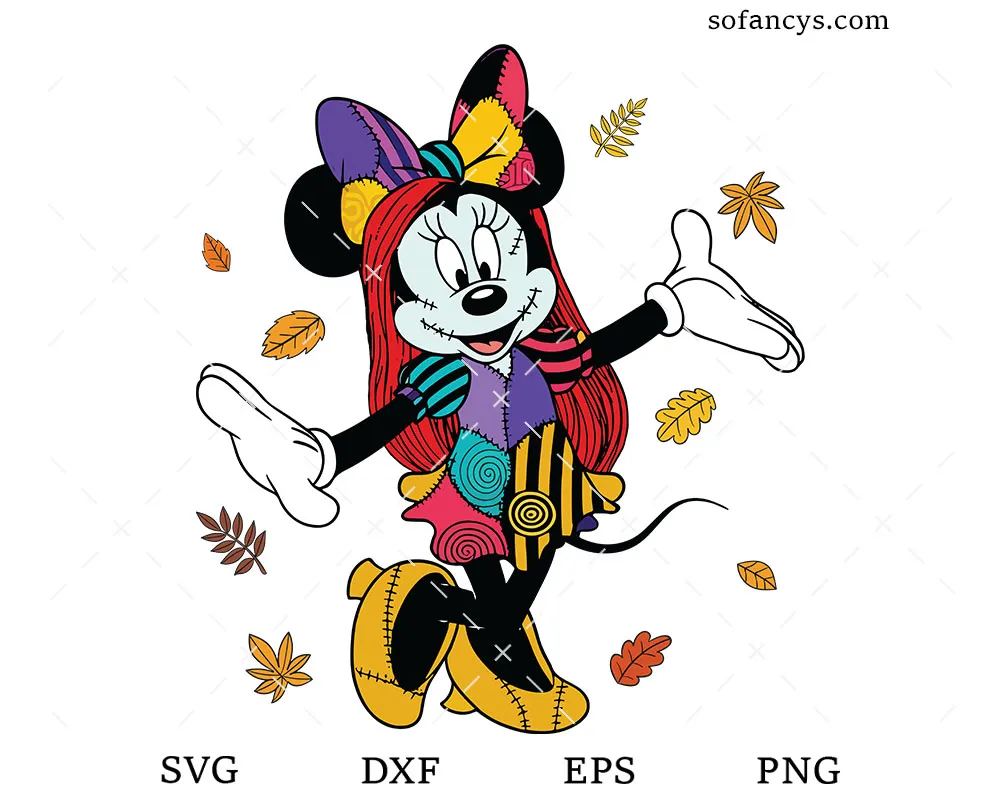 Minnie Mouse Sally Costume SVG