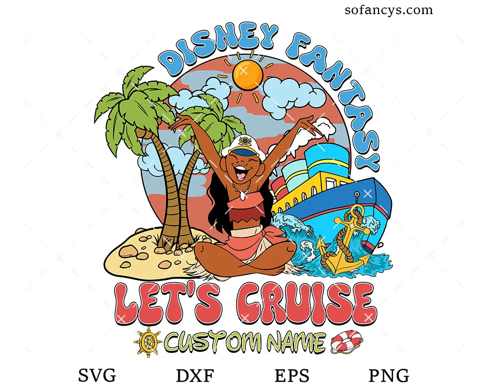 Moana Disney Fantasy Cruise SVG