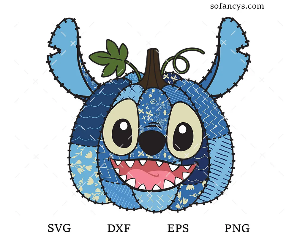 Patchwork Stitch Pumpkin SVG