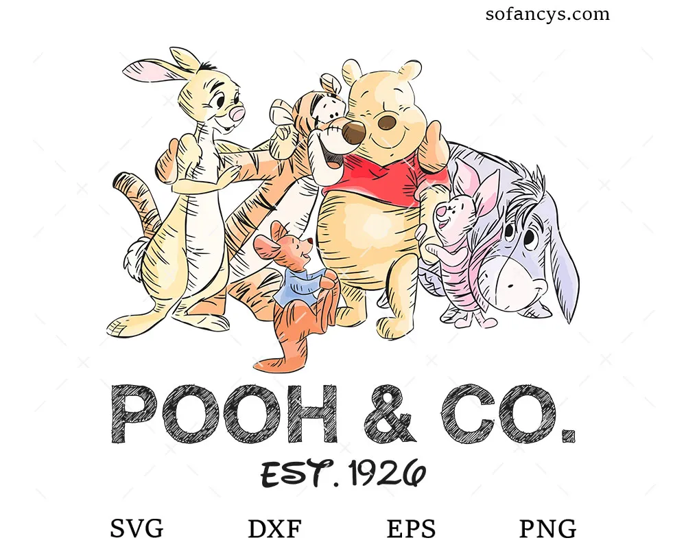 Pooh And Co SVG