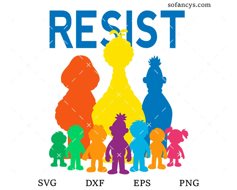 Sesame Street Pride SVG