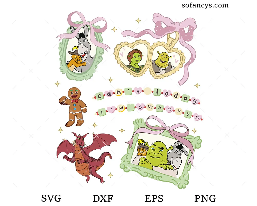 Shrek Coquette Bow SVG