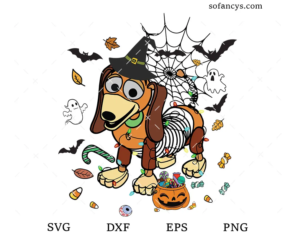Slinky Dog Halloween SVG