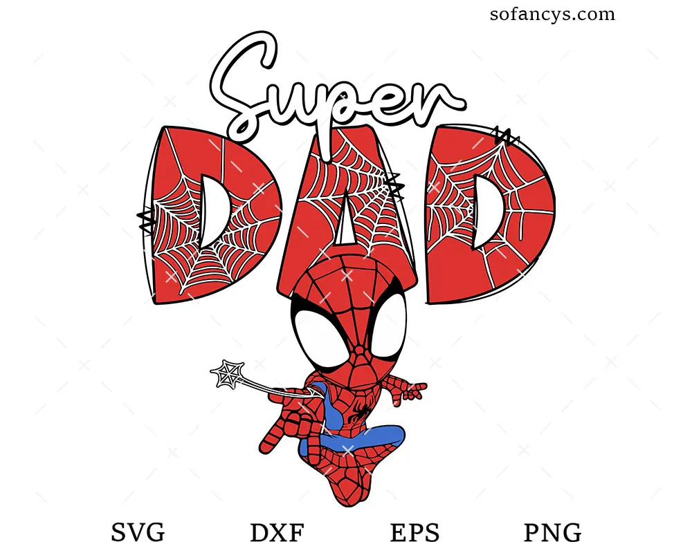 Spider Man Super Dad SVG