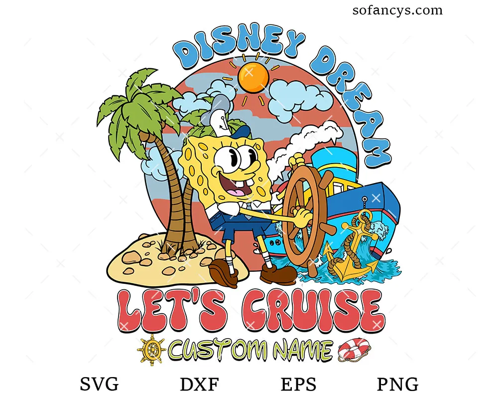 SpongeBob Disney Dream Cruise SVG