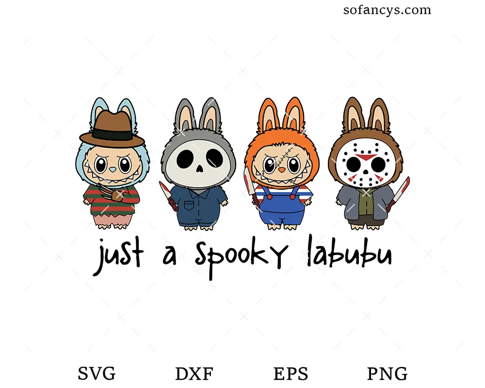 Spooky Labubu Halloween SVG