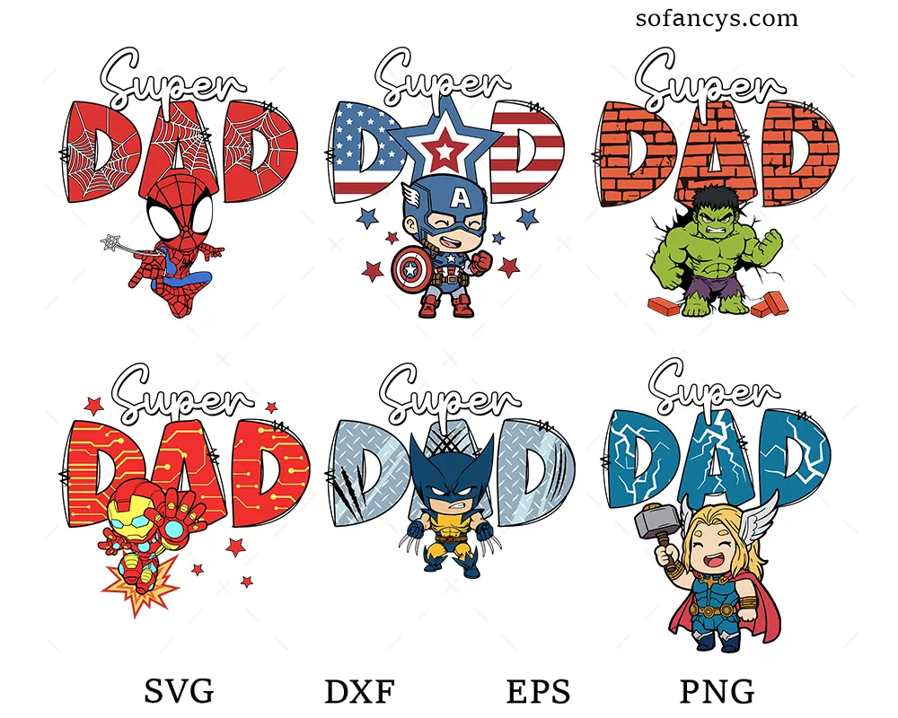 Super Dad SVG Bundle