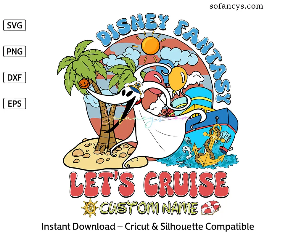 Zero Disney Fantasy Cruise SVG - Personalized Family Design