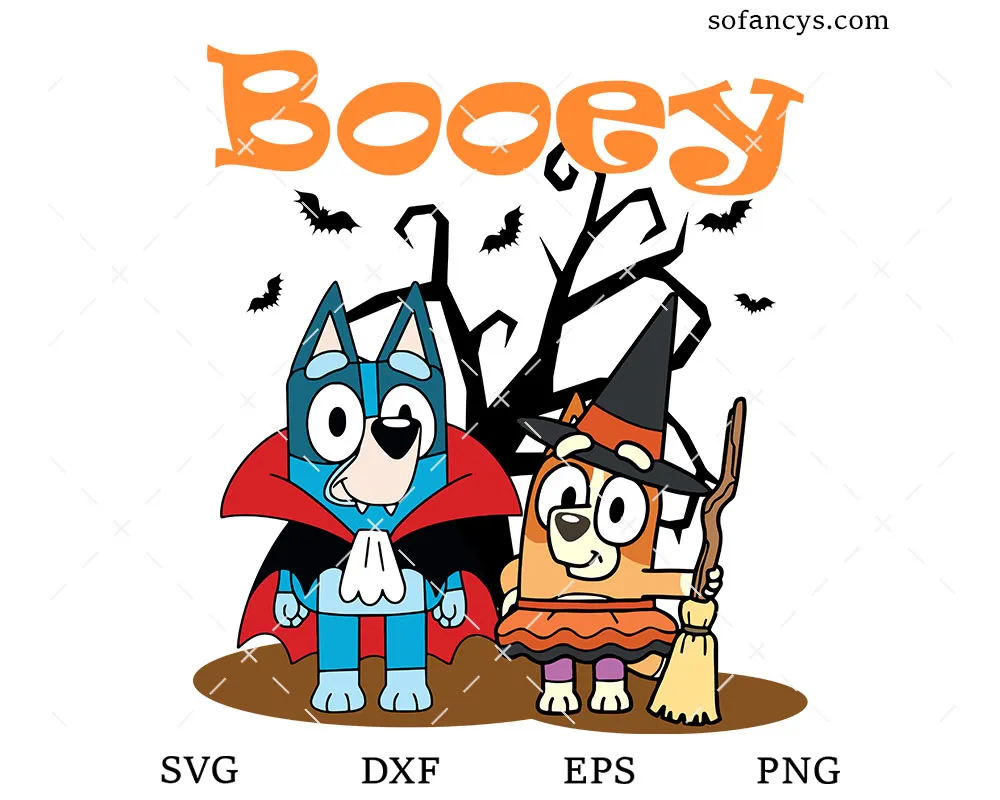 Booey Bluey Halloween SVG