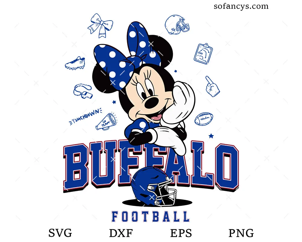 Buffalo Minnie Mouse SVG