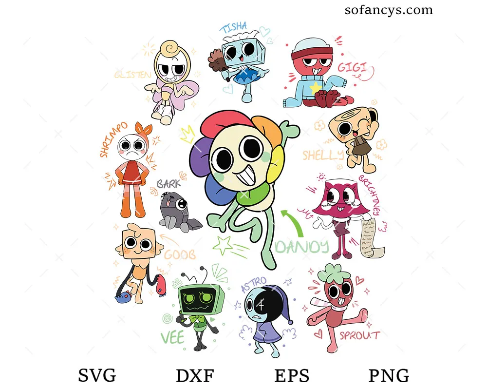 Cartoon Dandy’s World SVG