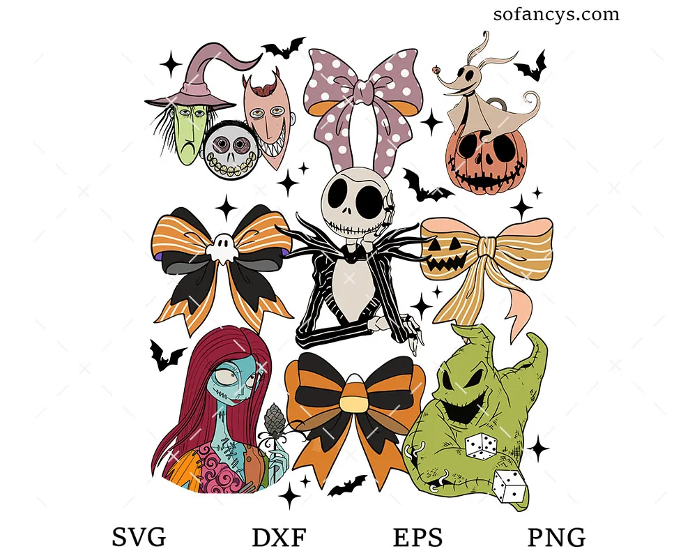 Coquette Nightmare Before Christmas SVG