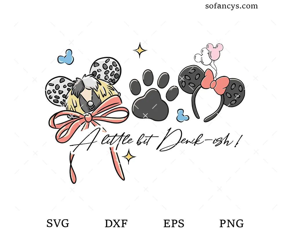Cruella Mouse Ears SVG