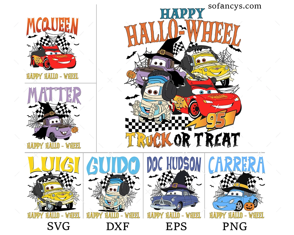 Disney Cars Halloween SVG Bundle