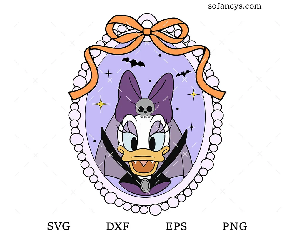 Disney Daisy Duck Vampire SVG