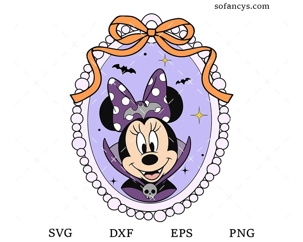 Disney Minnie Mouse Vampire SVG