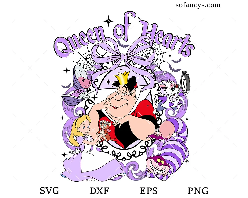 Disney Queen of Hearts SVG