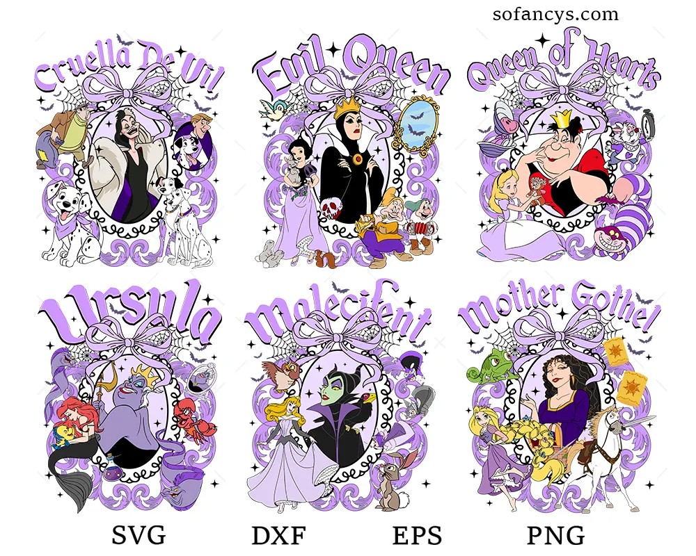 Disney Villains SVG Bundle