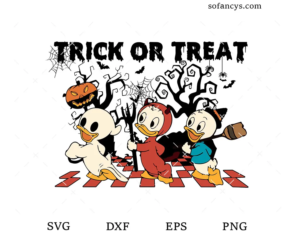 Duck Tales Trick Or Treat SVG