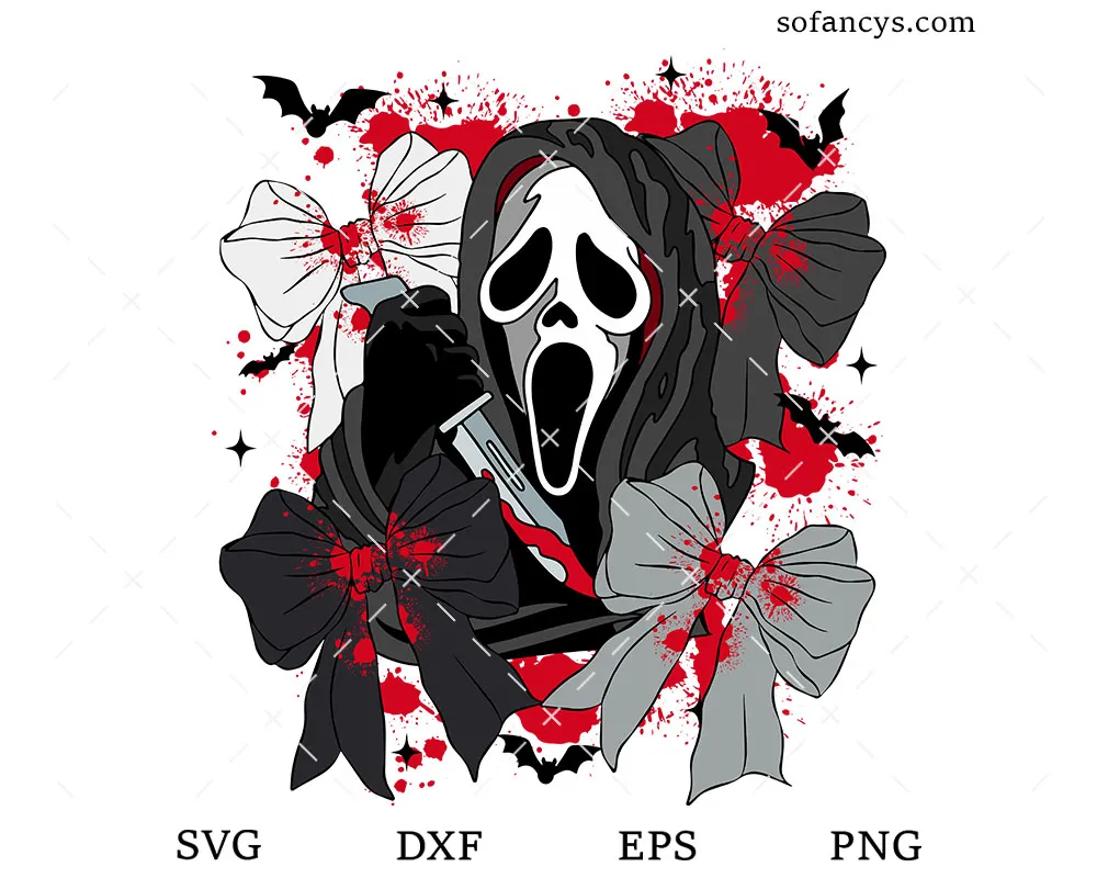 Ghostface Scream Halloween SVG