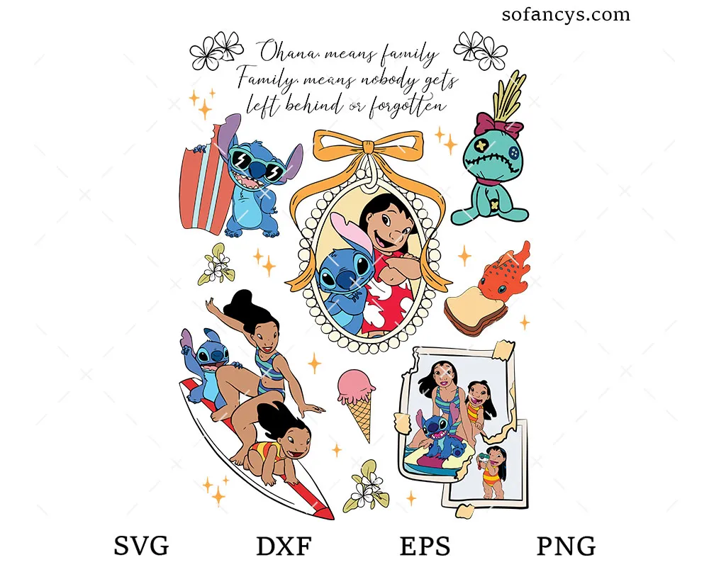 Lilo and Stitch Ohana SVG