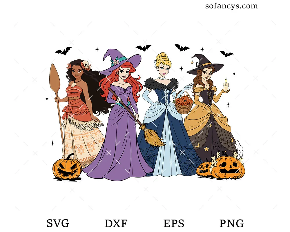 Magical Halloween Princess SVG