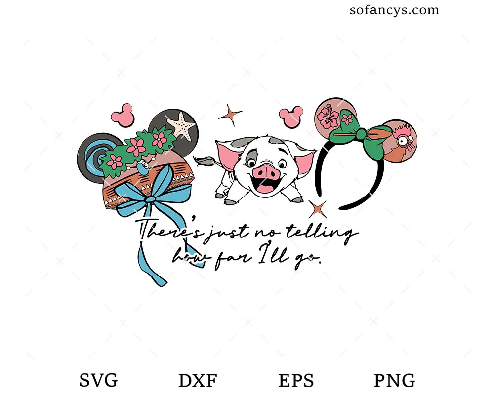 Magical Moana Pua SVG