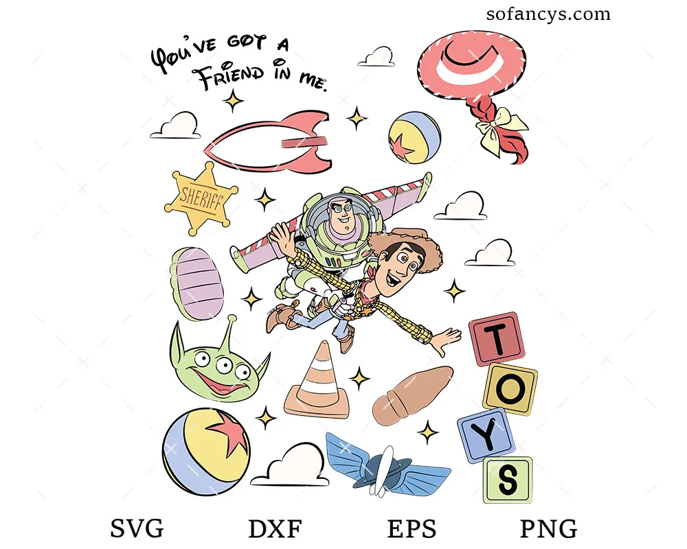 Magical Woody and Buzz SVG