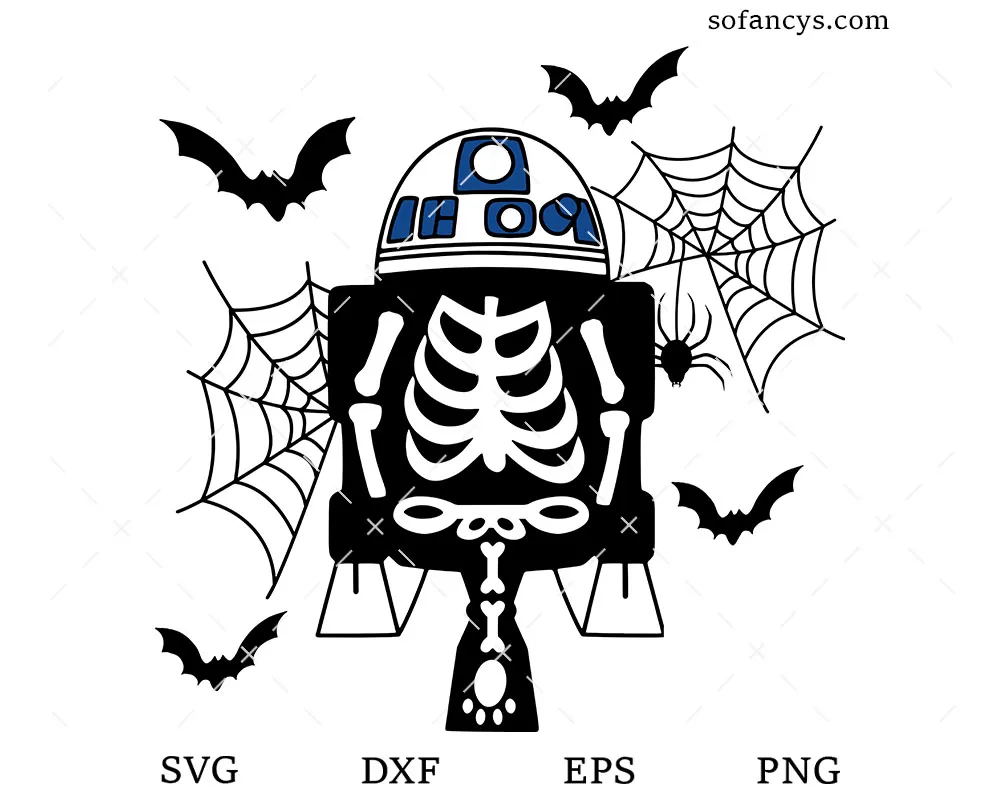 R2D2 Skeleton SVG